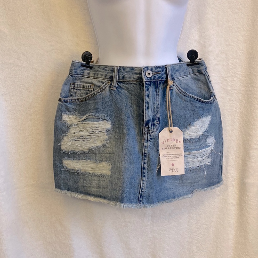 Mini Jean Skirt